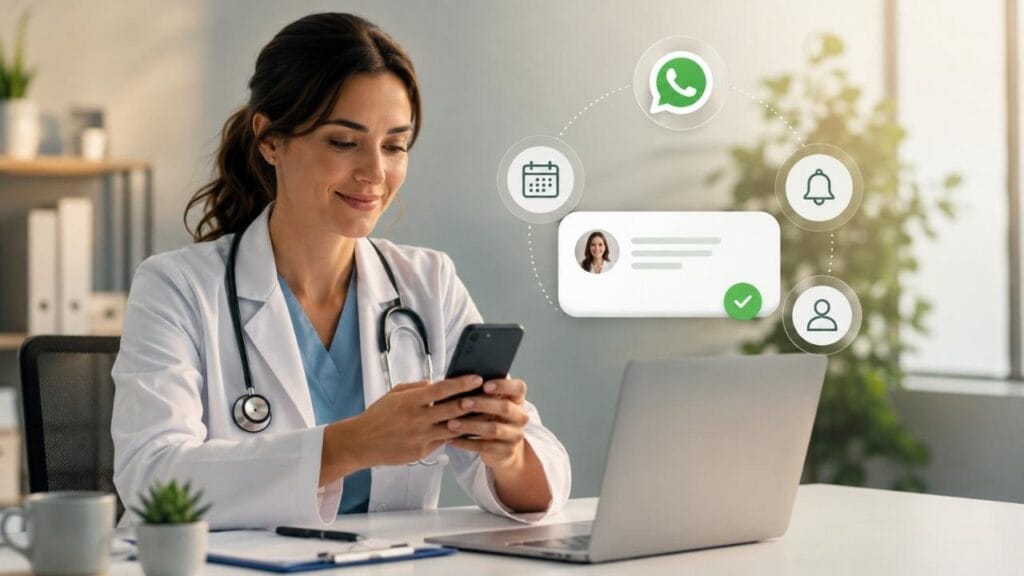 Lembretes de consultas médicas.