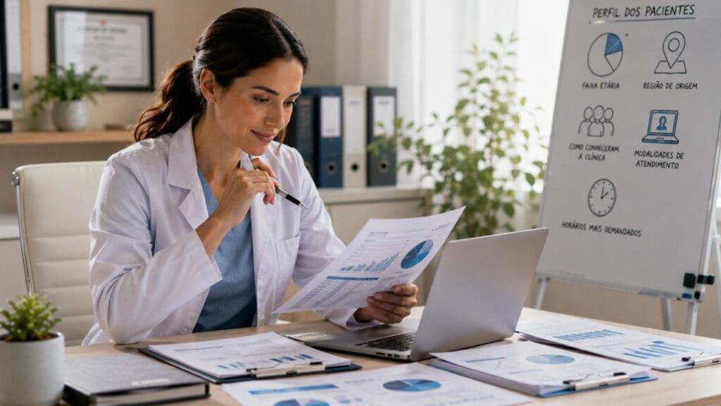 Analise o perfil dos pacientes atuais.