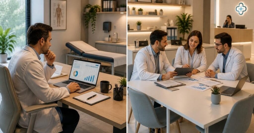 Consultório próprio ou em sociedade: o que realmente muda?