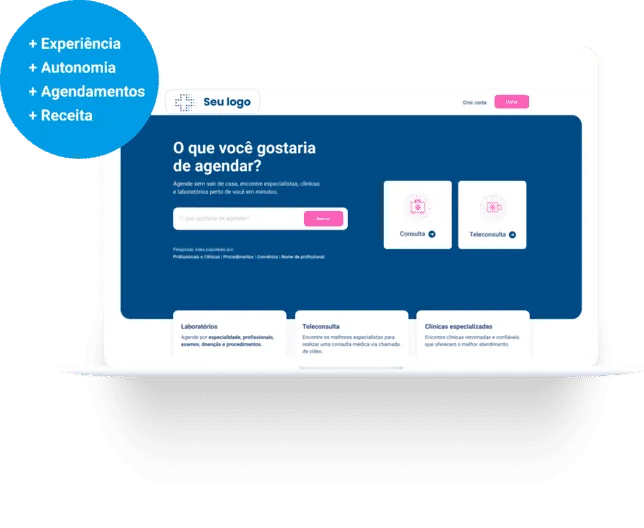 Agendamento de consultas online.