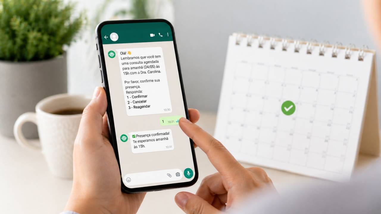 Como Reduzir Faltas no Consultório Usando Lembretes por WhatsApp