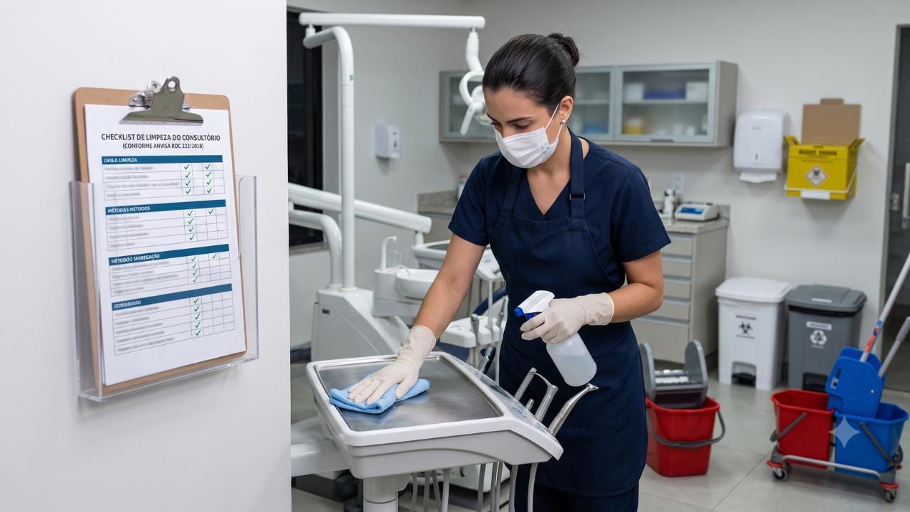 Checklist de Limpeza e Higienização do Consultório em Conformidade com a ANVISA