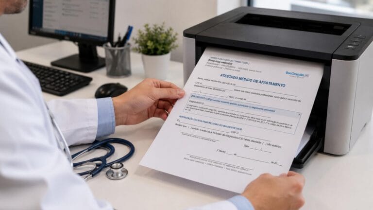 Modelo de Atestado Médico Grátis em Word para Editar e Imprimir
