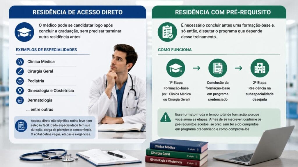 Quais são os tipos de residência médica?