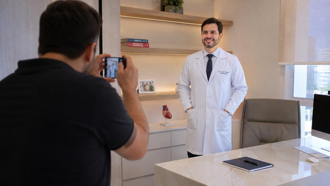 Foto Profissional para Médicos: Como Escolher a Imagem Ideal.