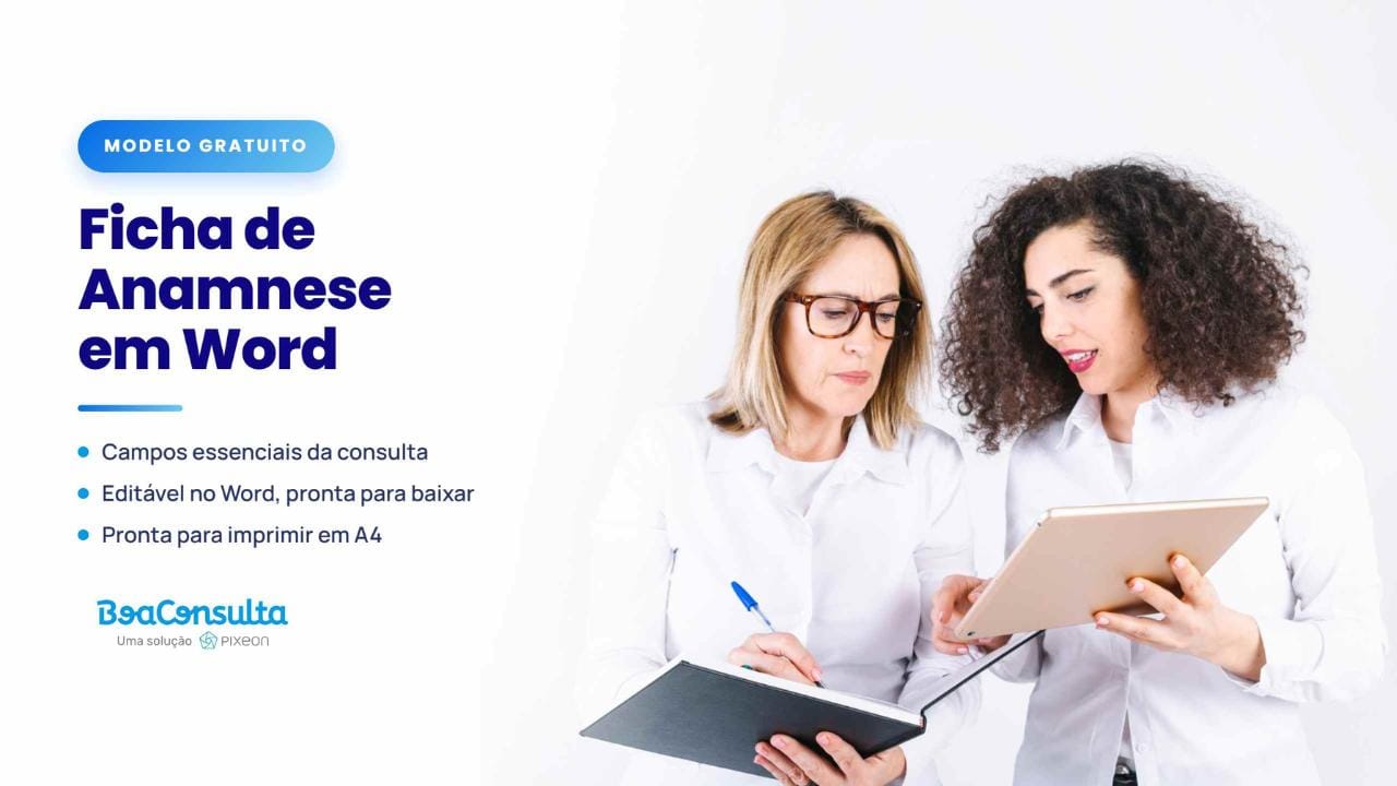 Modelo Grátis de Ficha de Anamnese em Word para Baixar e Editar.