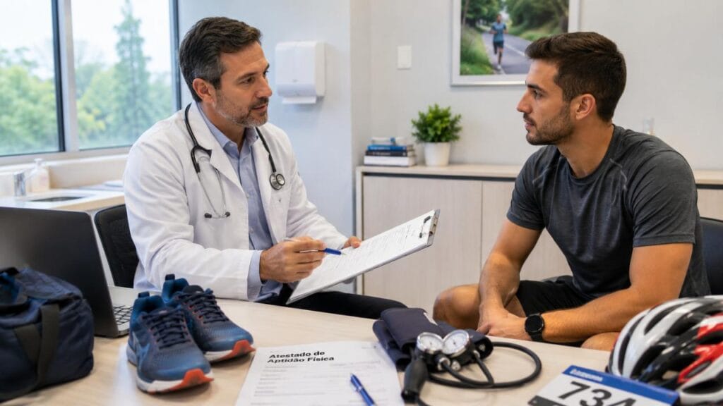 Quando o médico pode emitir o atestado de aptidão física?