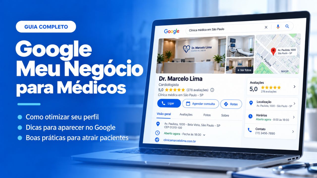 Google Meu Negócio para médicos: guia para otimizar o Perfil da Empresa no Google.
